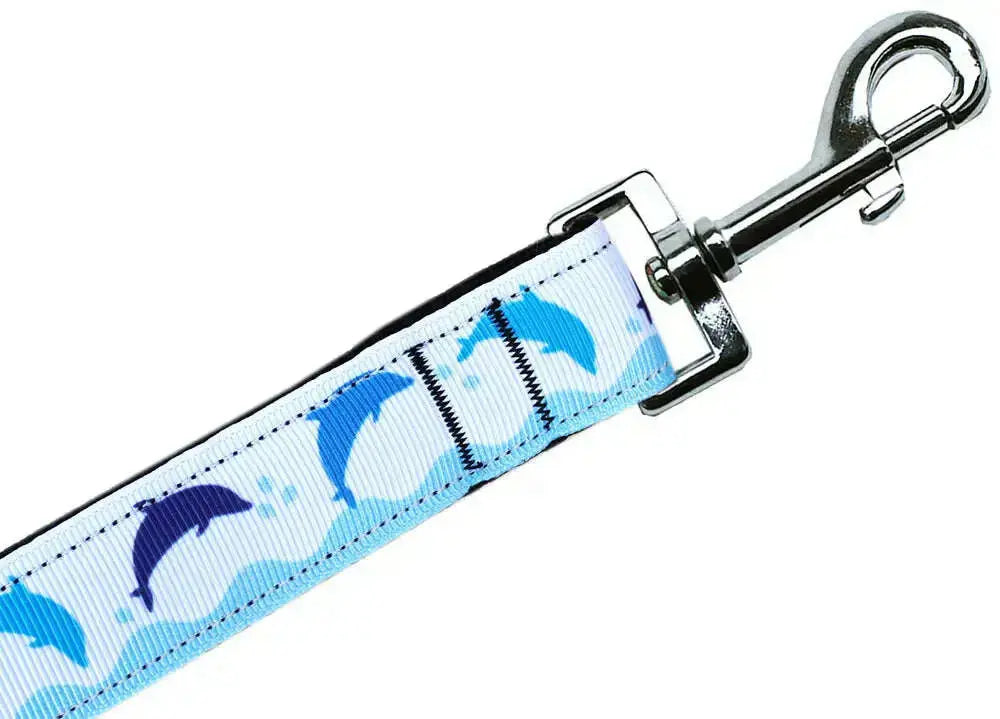 Blue-Dolphins-Nylon-Pet-Leash-5-8in-By-4ft-GreatEagleInc-318775693