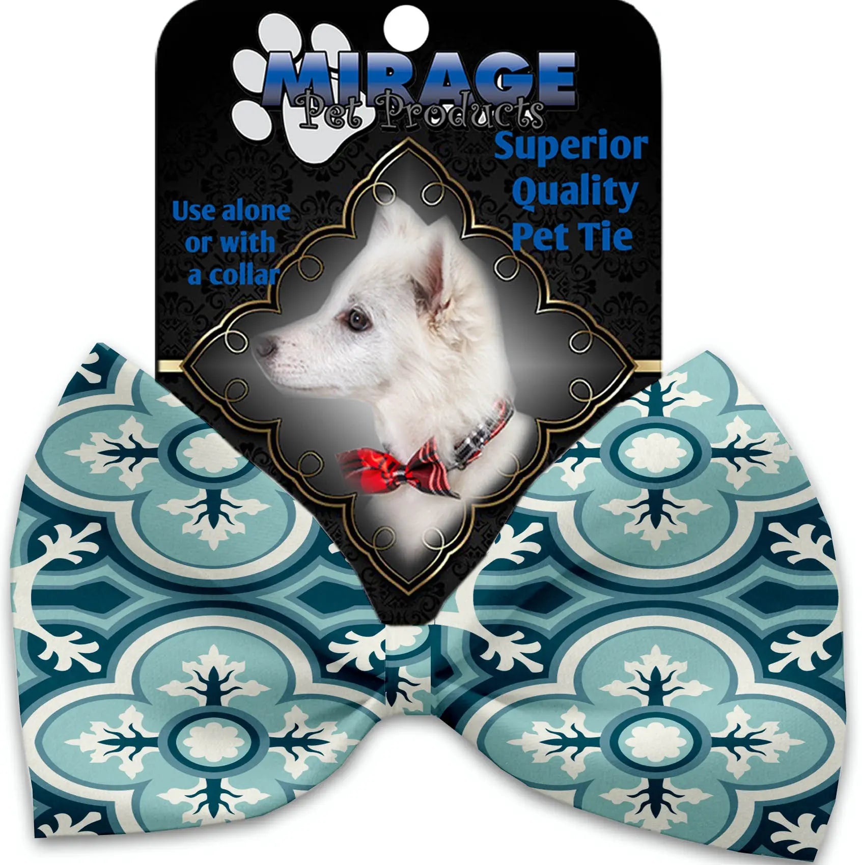 Blue Lagoon Pet Bow Tie Collar Accessory With Velcro Default Title