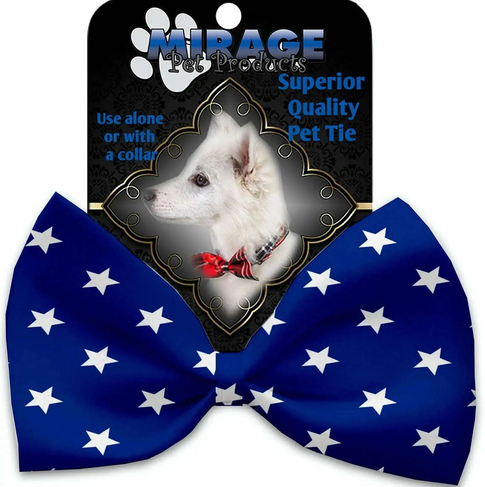 Blue-Stars-Pet-Bow-Tie-Collar-Accessory-With-Velcro-GreatEagleInc-318815763