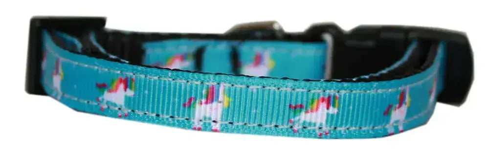 Blue-Unicorn-Nylon-Dog-Collar-Sm-GreatEagleInc-320010191