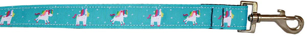 Blue Unicorn Nylon Pet Leash 1in By 4ft Default Title