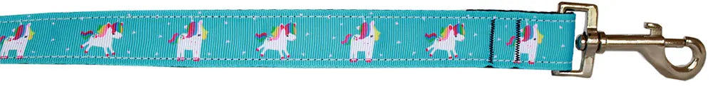 Blue Unicorn Nylon Pet Leash 1in By 6ft Default Title