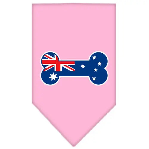 Bone Flag Australian Screen Print Bandana Light Pink Small Default Title