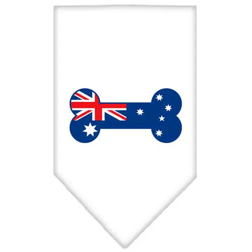Bone Flag Australian Screen Print Bandana White Large Default Title