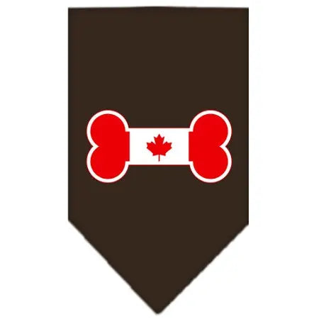 Bone Flag Canadian Screen Print Bandana Cocoa Small Default Title