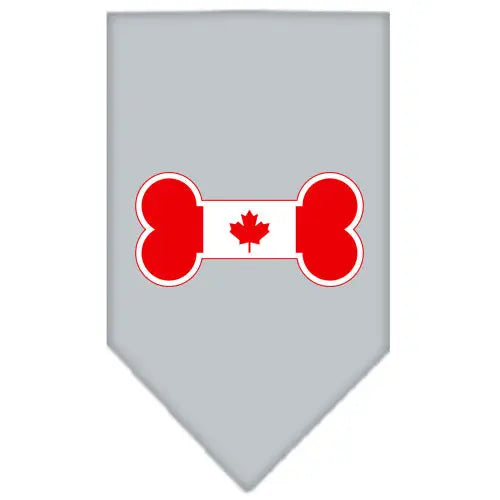 Bone Flag Canadian Screen Print Bandana Grey Large Default Title