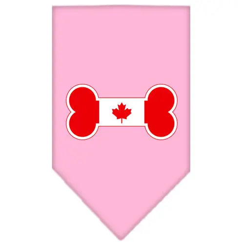 Bone Flag Canadian Screen Print Bandana Light Pink Small Default Title