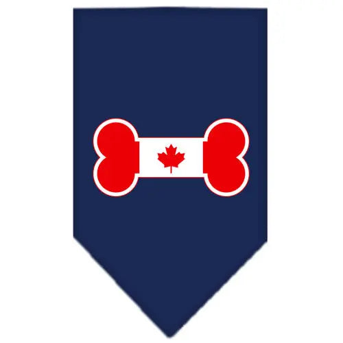 Bone Flag Canadian Screen Print Bandana Navy Blue Large Default Title