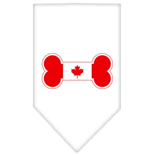 Bone Flag Canadian Screen Print Bandana White Small Default Title