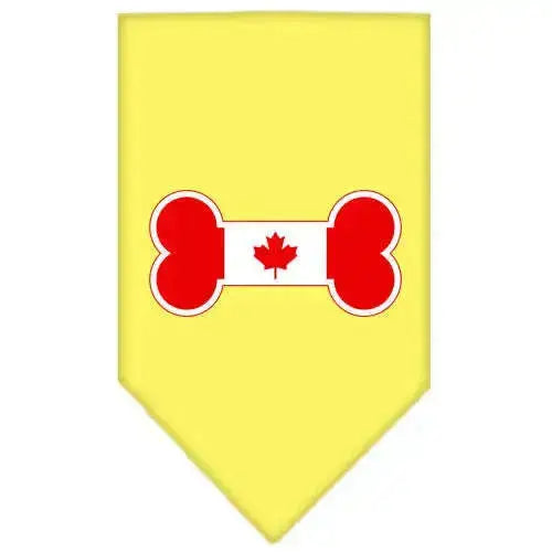 Bone-Flag-Canadian-Screen-Print-Bandana-Yellow-Large-GreatEagleInc-319360662