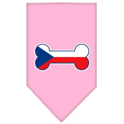 Bone Flag Czech Republic Screen Print Bandana Light Pink Large Default Title