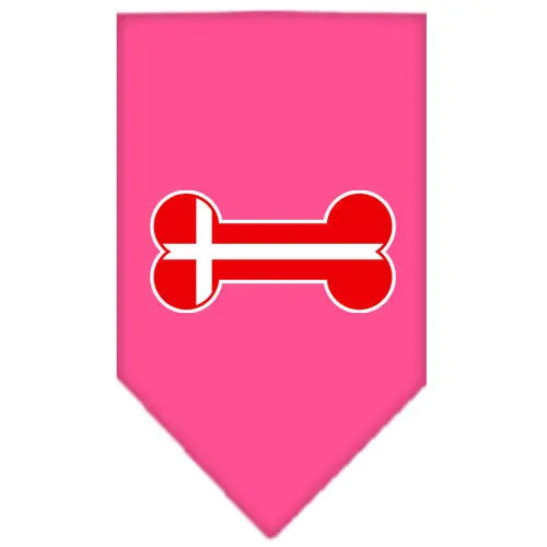 Bone Flag Denmark Screen Print Bandana Bright Pink Large Default Title