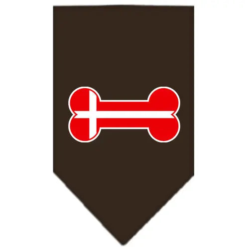 Bone Flag Denmark Screen Print Bandana Cocoa Large Default Title