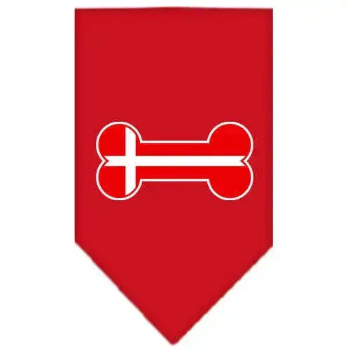 Bone-Flag-Denmark-Screen-Print-Bandana-Red-Large-GreatEagleInc-319354079