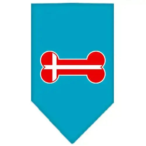 Bone-Flag-Denmark-Screen-Print-Bandana-Turquoise-Large-GreatEagleInc-319353970