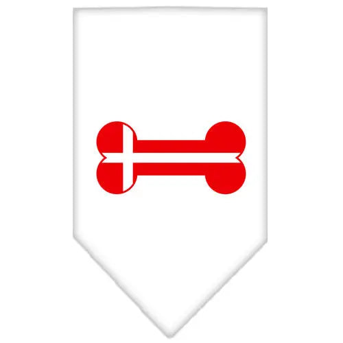 Bone Flag Denmark Screen Print Bandana White Small Default Title