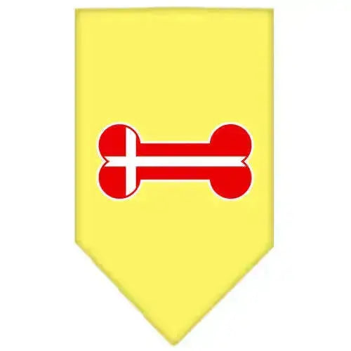 Bone-Flag-Denmark-Screen-Print-Bandana-Yellow-Small-GreatEagleInc-319207460