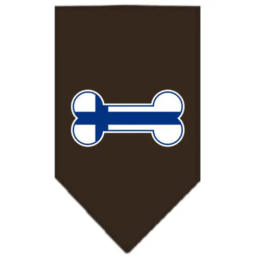 Bone Flag Finland Screen Print Bandana Cocoa Small Default Title