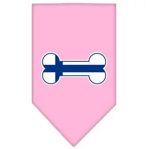 Bone Flag Finland Screen Print Bandana Light Pink Small Default Title