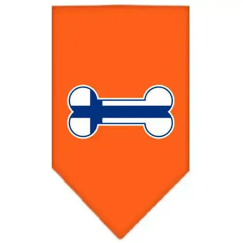 Bone-Flag-Finland-Screen-Print-Bandana-Orange-Large-GreatEagleInc-319352859