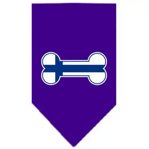 Bone-Flag-Finland-Screen-Print-Bandana-Purple-Small-GreatEagleInc-319351934