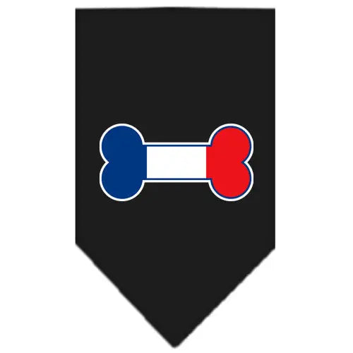 Bone Flag France Screen Print Bandana Black Large Default Title