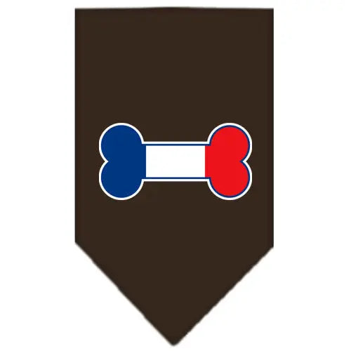 Bone Flag France Screen Print Bandana Cocoa Small Default Title