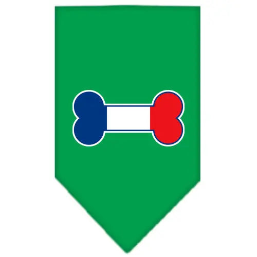 Bone Flag France Screen Print Bandana Emerald Green Small Default Title