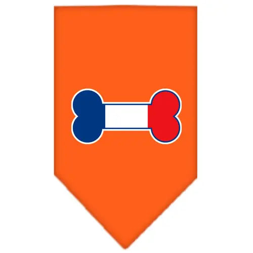 Bone Flag France Screen Print Bandana Orange Small Default Title