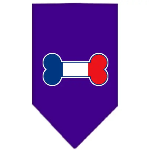 Bone Flag France Screen Print Bandana Purple Small Default Title