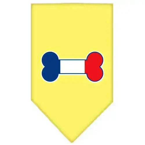 Bone-Flag-France-Screen-Print-Bandana-Yellow-Small-GreatEagleInc-319840597