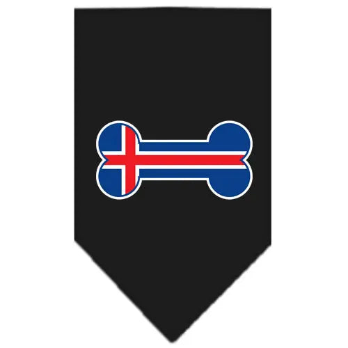 Bone Flag Iceland Screen Print Bandana Black Large Default Title