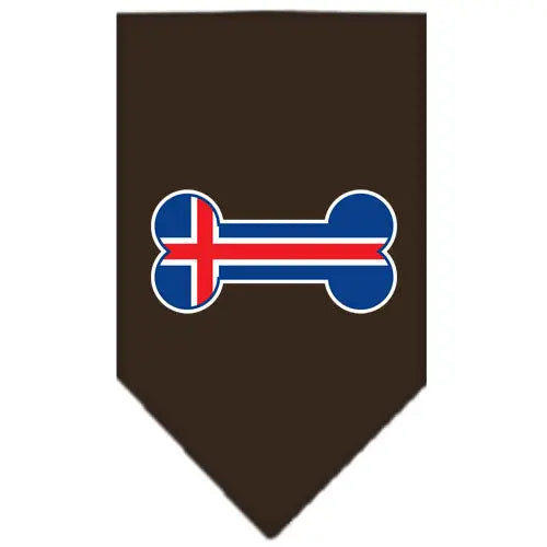 Bone Flag Iceland Screen Print Bandana Cocoa Large Default Title