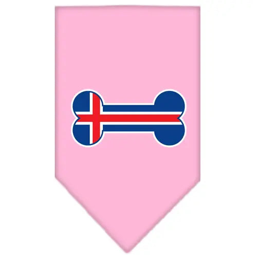 Bone Flag Iceland Screen Print Bandana Light Pink Small Default Title