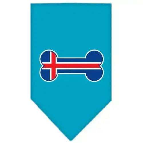 Bone-Flag-Iceland-Screen-Print-Bandana-Turquoise-Large-GreatEagleInc-319350466