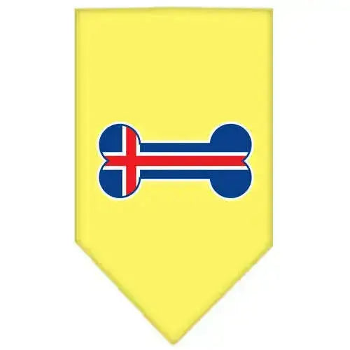 Bone-Flag-Iceland-Screen-Print-Bandana-Yellow-Large-GreatEagleInc-319350221