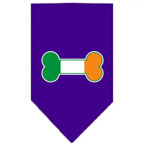 Bone Flag Ireland Screen Print Bandana Purple Small Default Title