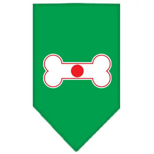 Bone Flag Japan Screen Print Bandana Emerald Green Large Default Title