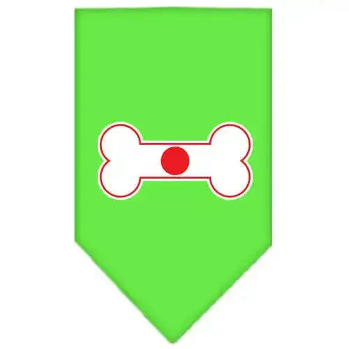 Bone-Flag-Japan-Screen-Print-Bandana-Lime-Green-Large-GreatEagleInc-333823524
