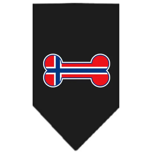 Bone Flag Norway Screen Print Bandana Black Small Default Title