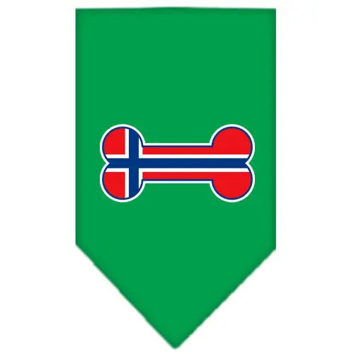 Bone Flag Norway Screen Print Bandana Emerald Green Small Default Title
