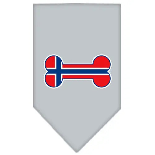Bone Flag Norway Screen Print Bandana Grey Small Default Title