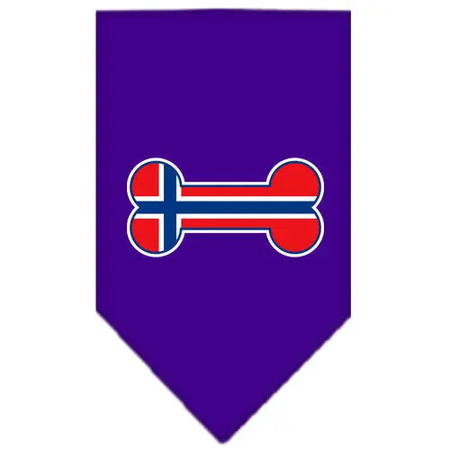 Bone Flag Norway Screen Print Bandana Purple Large Default Title