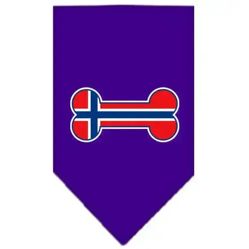 Bone-Flag-Norway-Screen-Print-Bandana-Purple-Small-GreatEagleInc-319839131