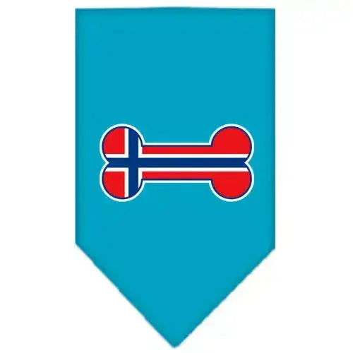 Bone-Flag-Norway-Screen-Print-Bandana-Turquoise-Small-GreatEagleInc-319838969