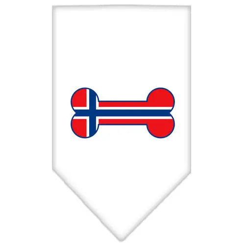 Bone Flag Norway Screen Print Bandana White Small Default Title
