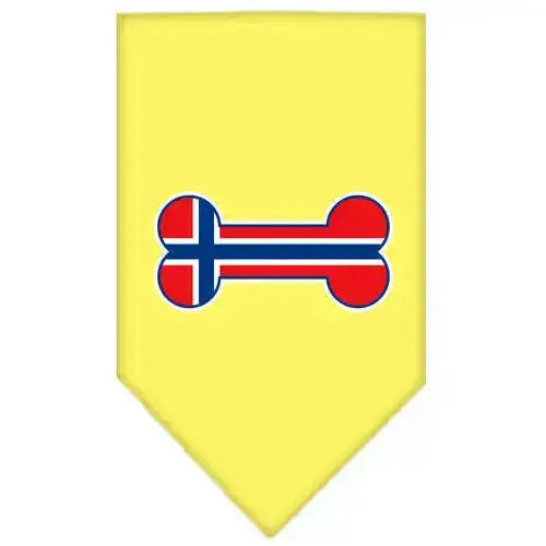 Bone-Flag-Norway-Screen-Print-Bandana-Yellow-Small-GreatEagleInc-319838783