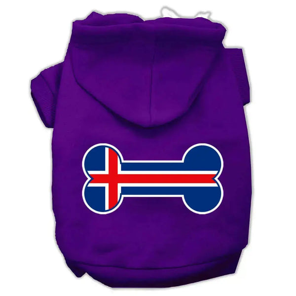Bone-Shaped-Iceland-Flag-Screen-Print-Pet-Hoodies-Purple-Size-S-GreatEagleInc-319434190