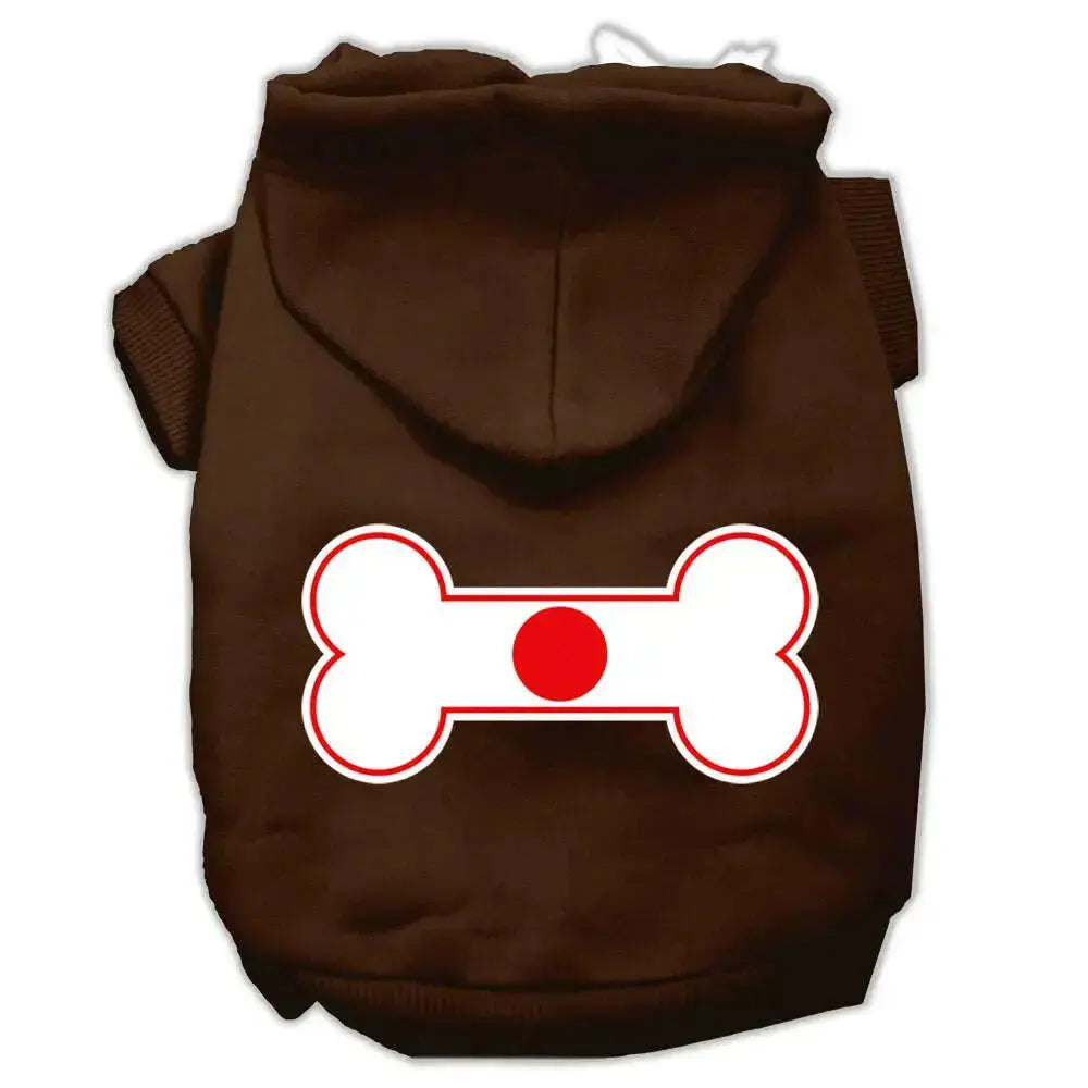 Bone-Shaped-Japan-Flag-Screen-Print-Pet-Hoodies-Brown-Xl-GreatEagleInc-333721848
