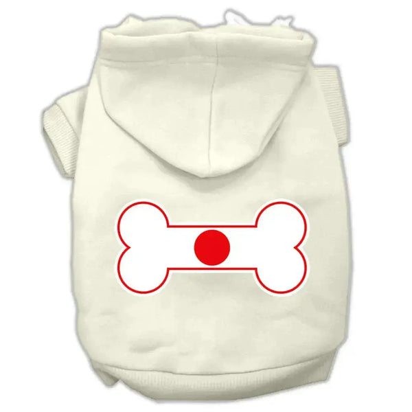 Bone-Shaped-Japan-Flag-Screen-Print-Pet-Hoodies-Cream-Size-Xl-GreatEagleInc-333721727